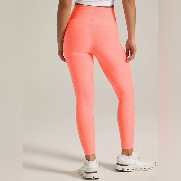 Beyond Yoga Spacedye Caught In The Midi Legging Bright Orange L Large - Picture 2 of 8